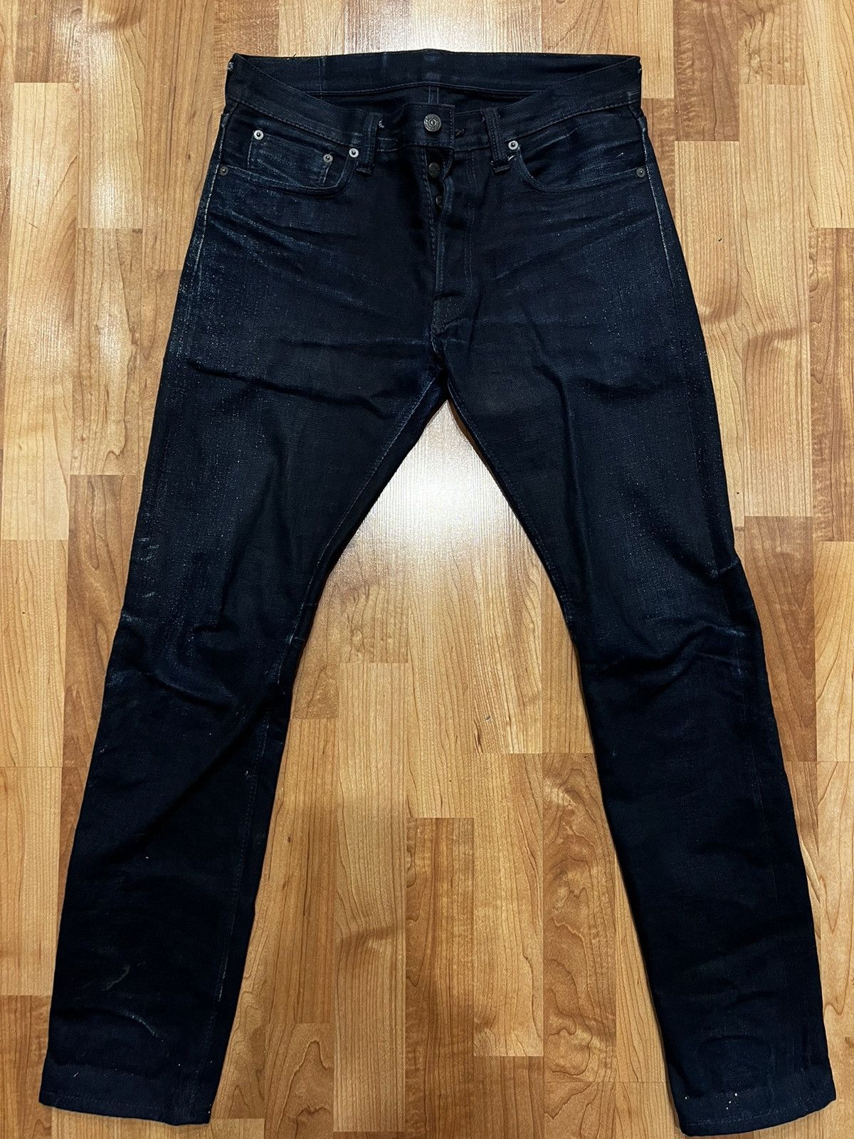 image of Pure Blue Japan Xx-012 14Oz Deep Indigo Tapered Slim, Men's (Size 32)