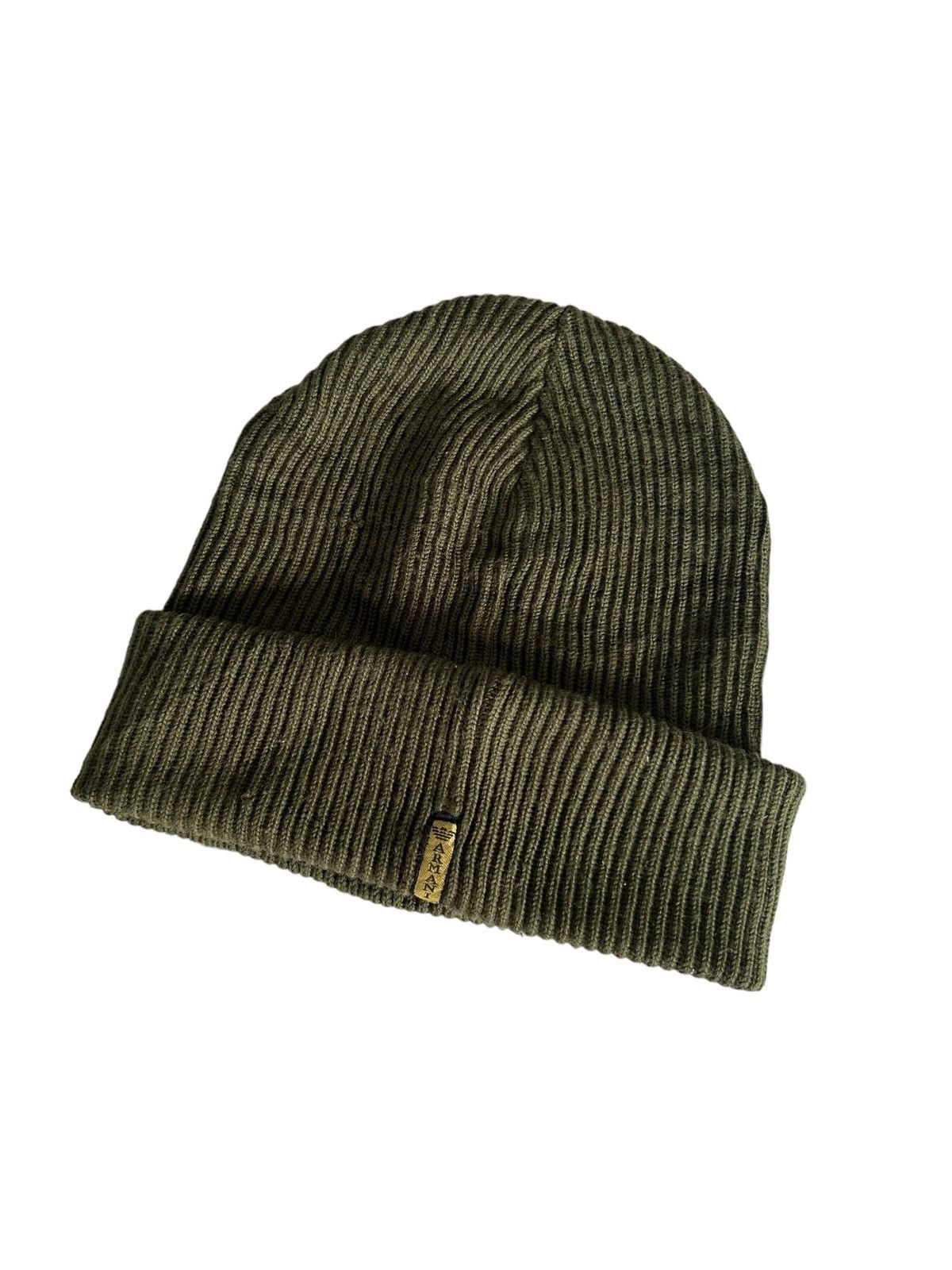 Armani × Designer ARMANI JEANS Distressed Beanie Hats Made in Italy Size ONE SIZE - 3 Thumbnail