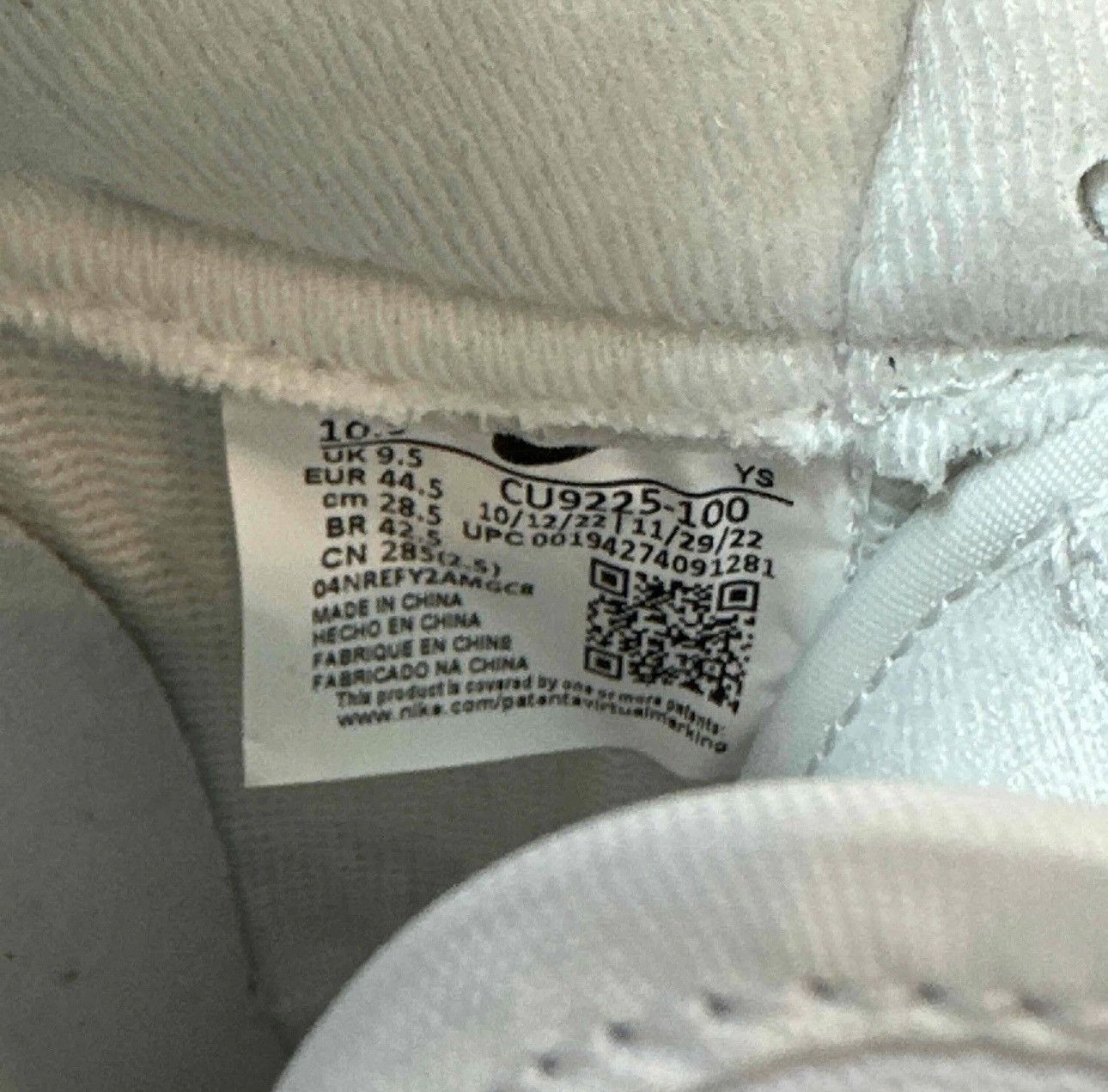 Nike × Supreme Nike Air Force 1 Low Supreme White Size US 10.5 / EU 43-44 - 7 Thumbnail