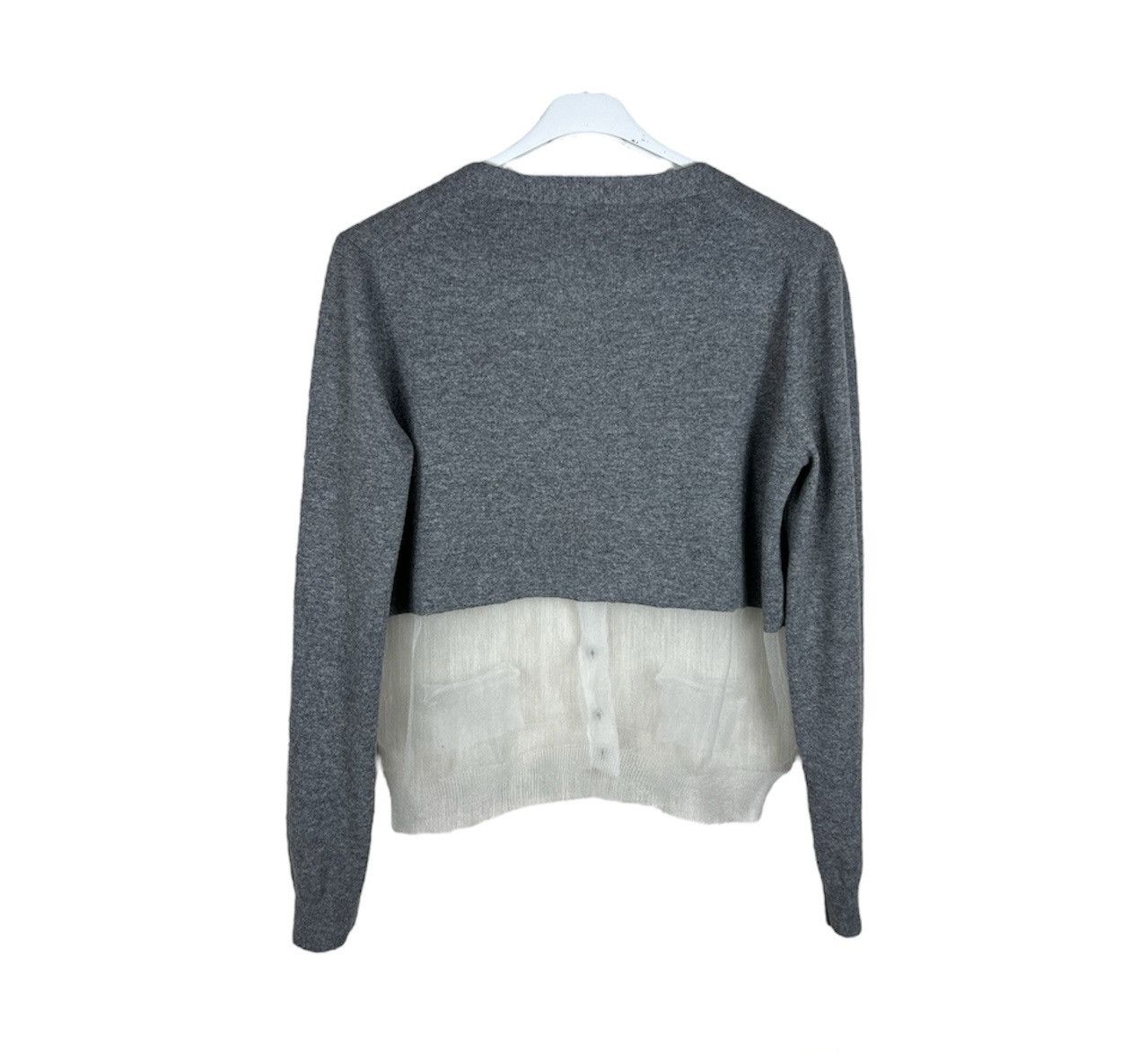 Marc Jacobs Marc Jacobs wool cashmere knit transparent cardigan sweater Size L / US 10 / IT 46 - 2 Thumbnail