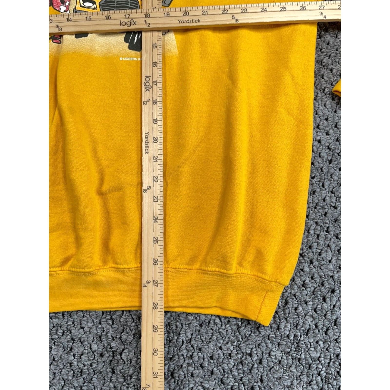 Vintage VINTAGE School Bus Graphic Sweatshirt Adult 2XL Yellow Heavyweight Retro Mens Size US XXL / EU 58 / 5 - 7 Thumbnail