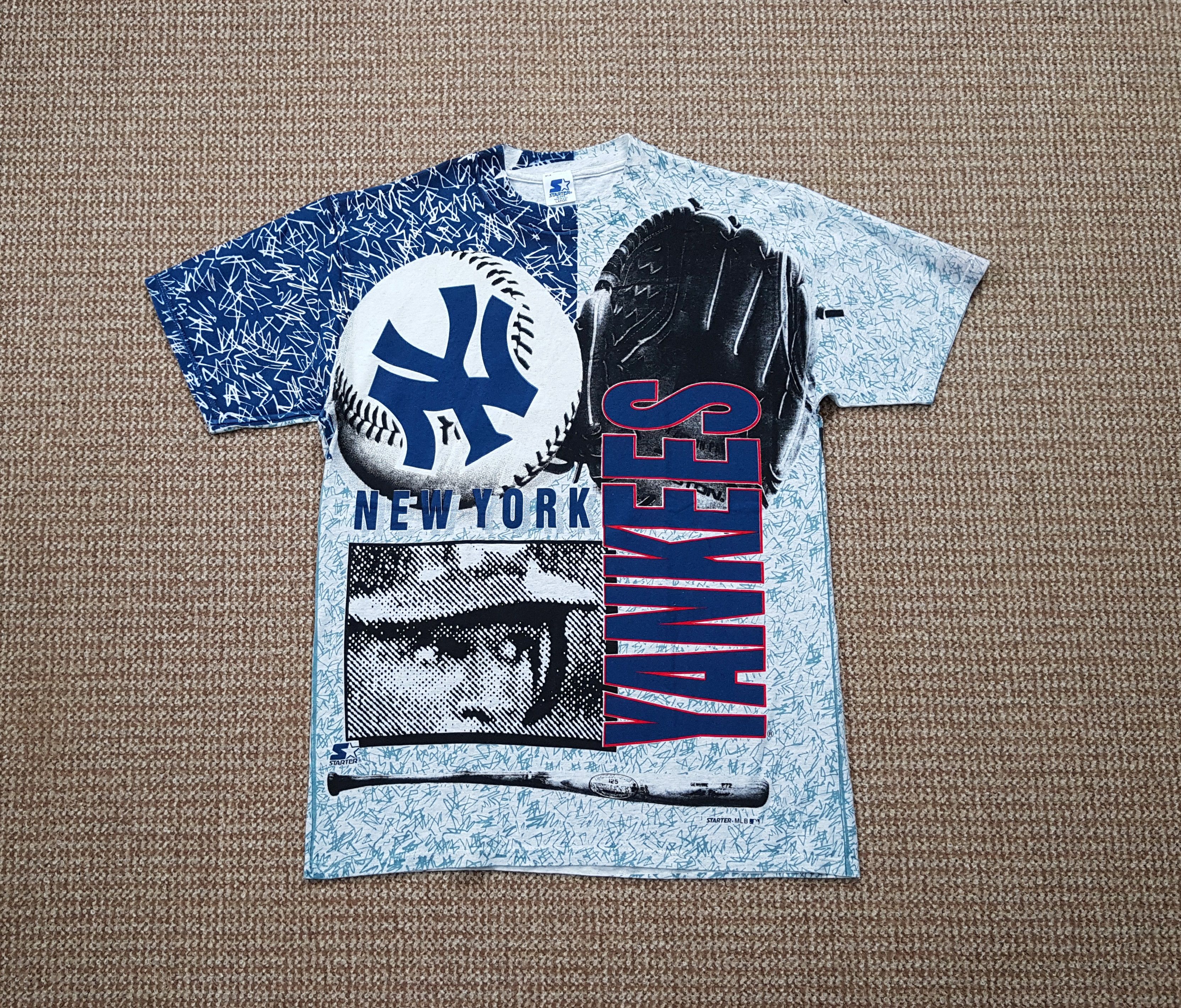 Starter MLB Vintage 90s New York Yankees Starter Over Printed Tee L Size US L / EU 52-54 / 3 - 1 Thumbnail