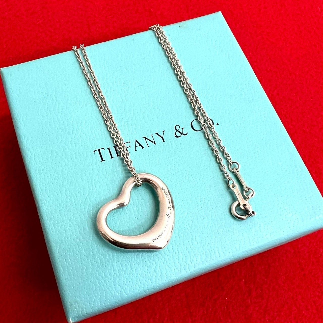 Tiffany & Co. Tiffany & Co. Tiffany Open Heart Silver 925 Necklace Metal Necklace DUTY FREE for USA Size ONE SIZE - 1 Thumbnail