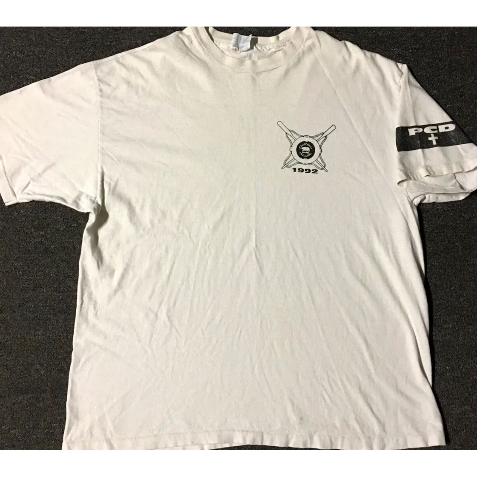 Pendleton VINTAGE California Lifeguard Pendleton Coast Shirt L White Beach Surf Grunge 90s USA Mens Short Sleeve T-Shirt Size L Size US L / EU 52-54 / 3 - 2 Thumbnail