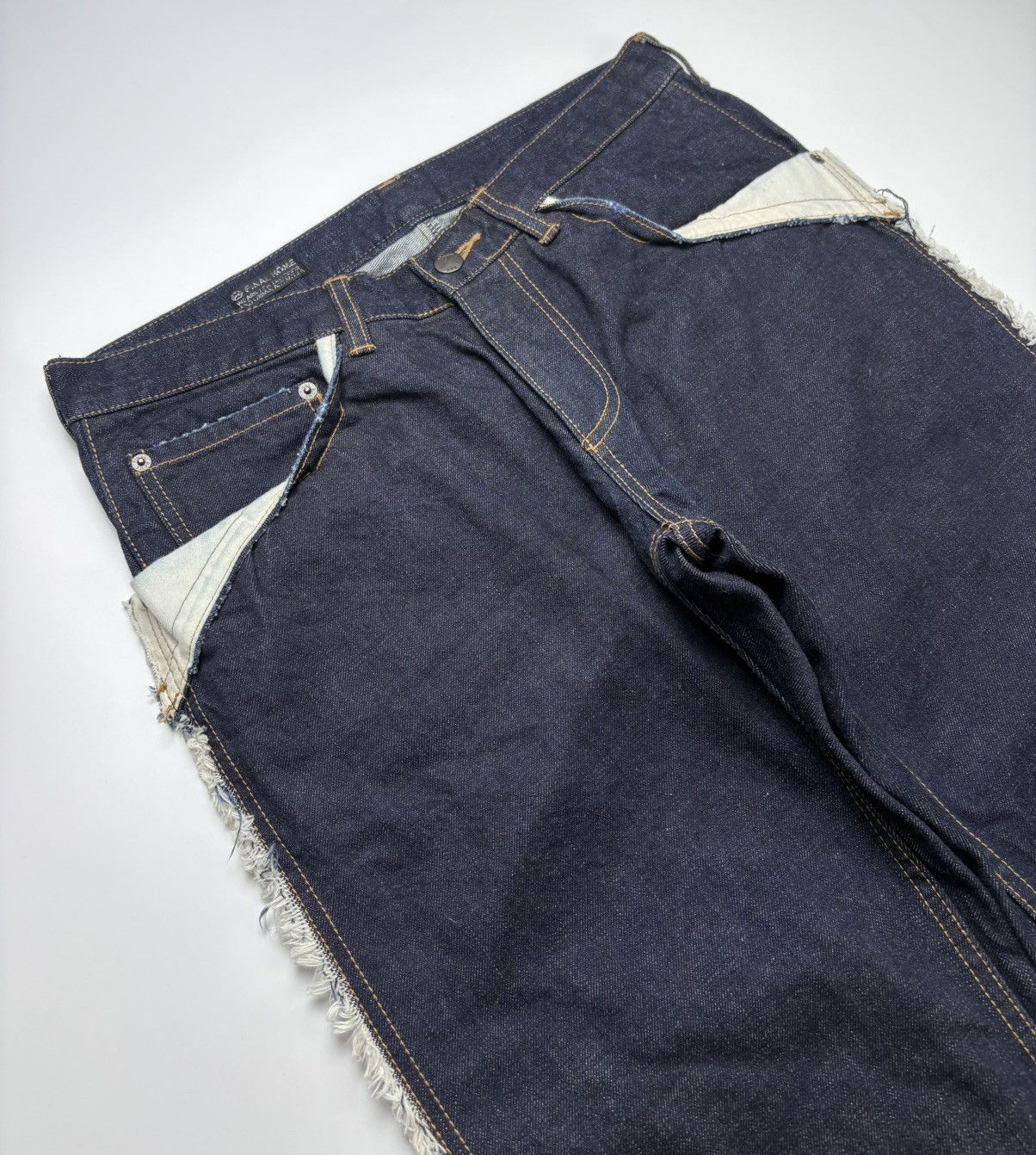 Final Home 14oz Final Home Frayed Jeans Size US 32 / EU 48 - 3 Thumbnail