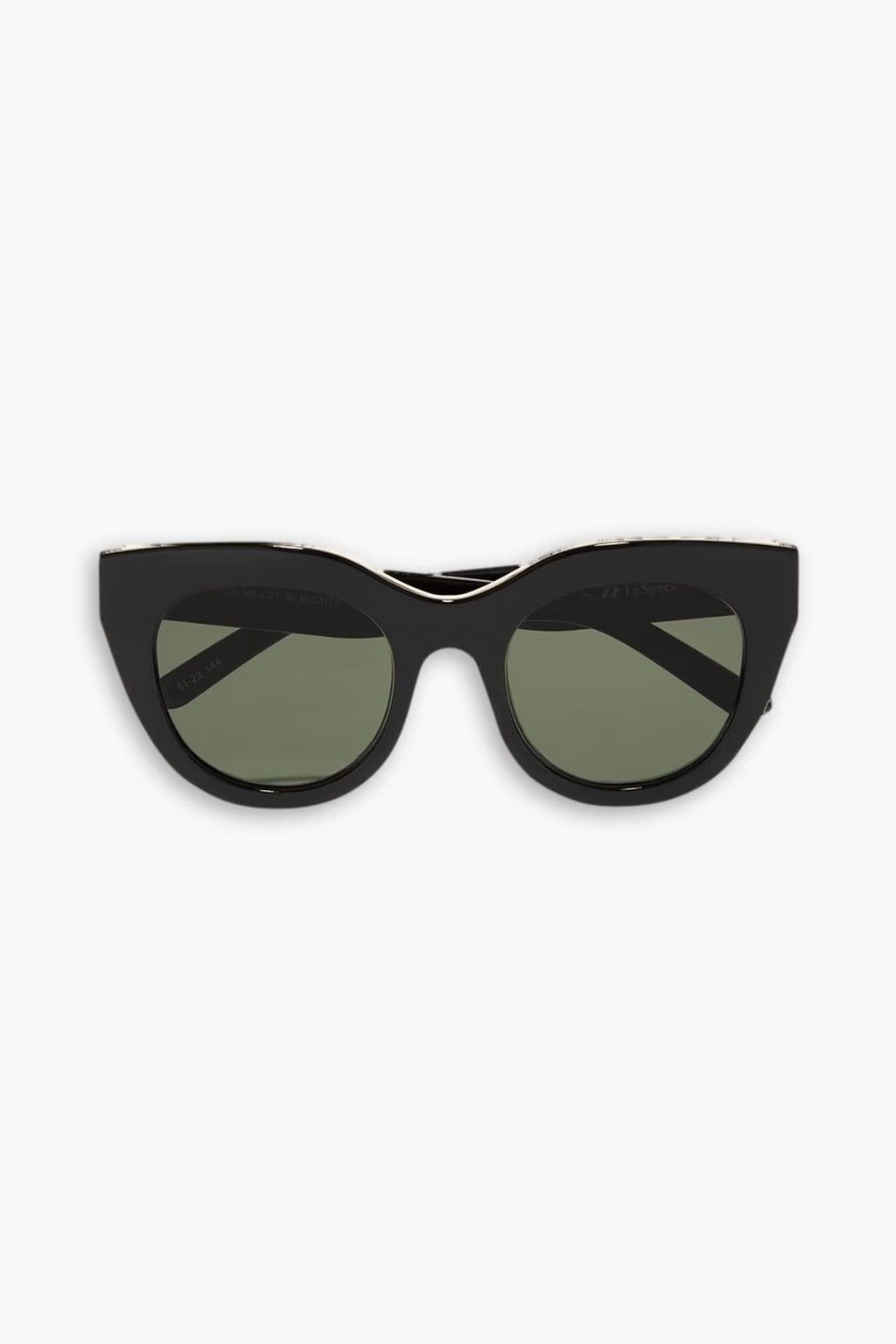 Le Specs LE SPECS Air Heart cat-eye acetate and gold-tone sunglasses Size ONE SIZE - 1 Thumbnail