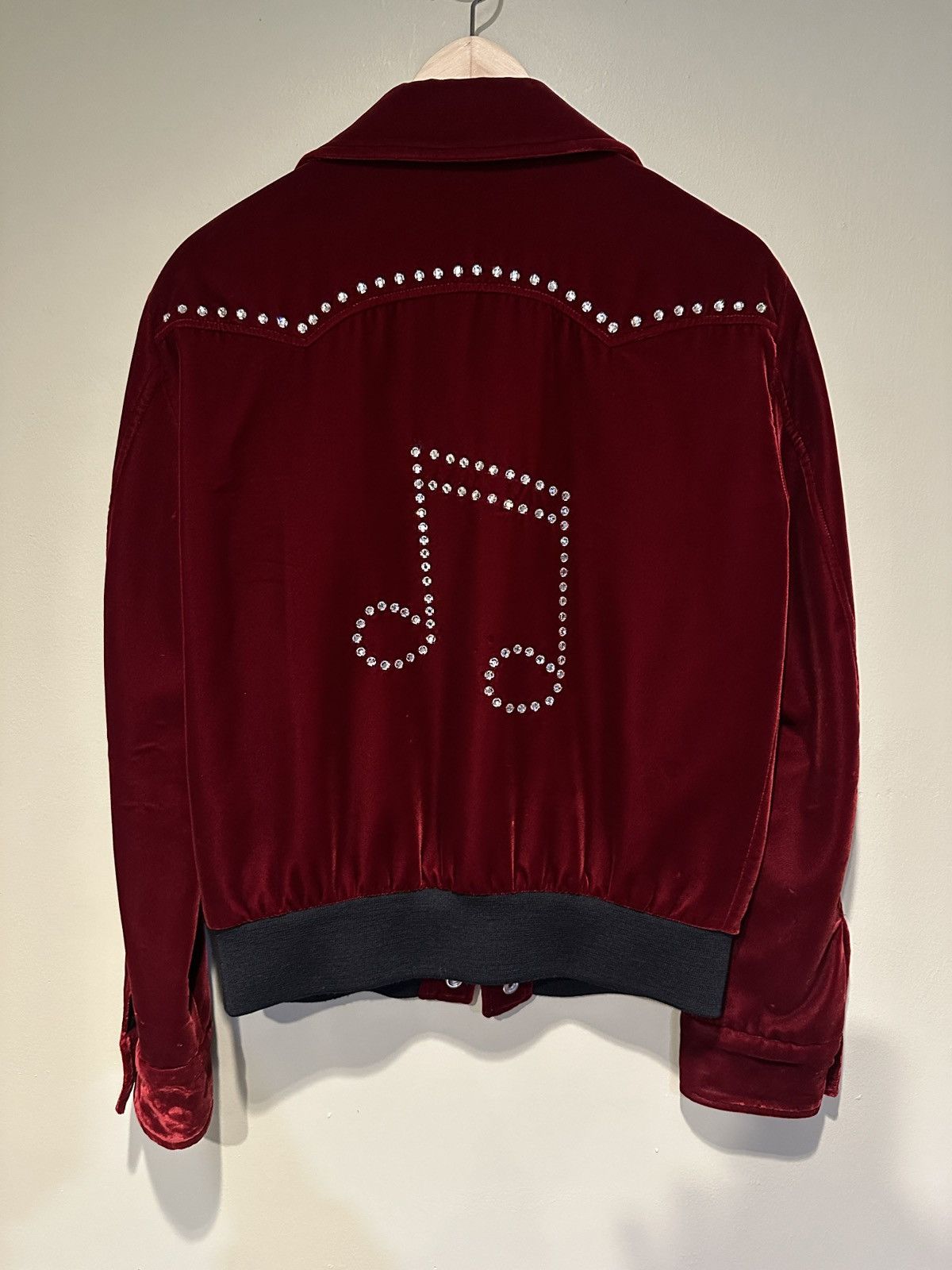 Saint Laurent Paris AW16 Palladium Velvet Music Note Teddy Size US S / EU 44-46 / 1 - 3 Thumbnail