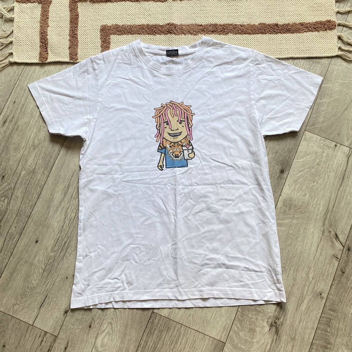 Rap Tees LIL PUMP RAP LEAN CARTOON PRINT T SHIRT Size US L / EU 52-54 / 3 - 1 Thumbnail
