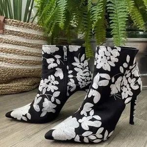 Zara Zara black and white boots Size US 8 / IT 38 - 3 Thumbnail