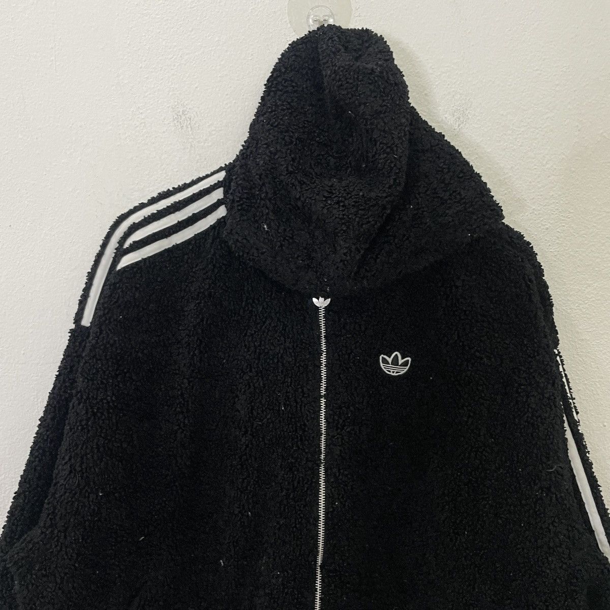 Adidas Vintage Y2k Adidas Sherpa Fleece Unisex Jacket Size US XL / EU 56 / 4 - 4 Thumbnail
