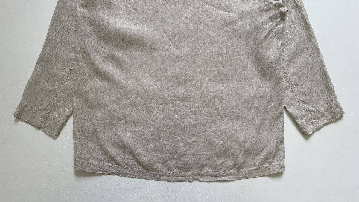 Dries Van Noten Early 2000s Beige Linen Over Shirt Size US M / EU 48-50 / 2 - 15 Thumbnail