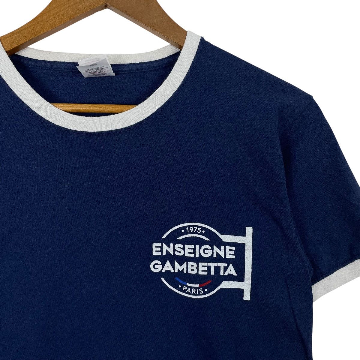 Vintage Enseigne Gambetta Ringer Tee Shirt Size US M / EU 48-50 / 2 - 5 Thumbnail