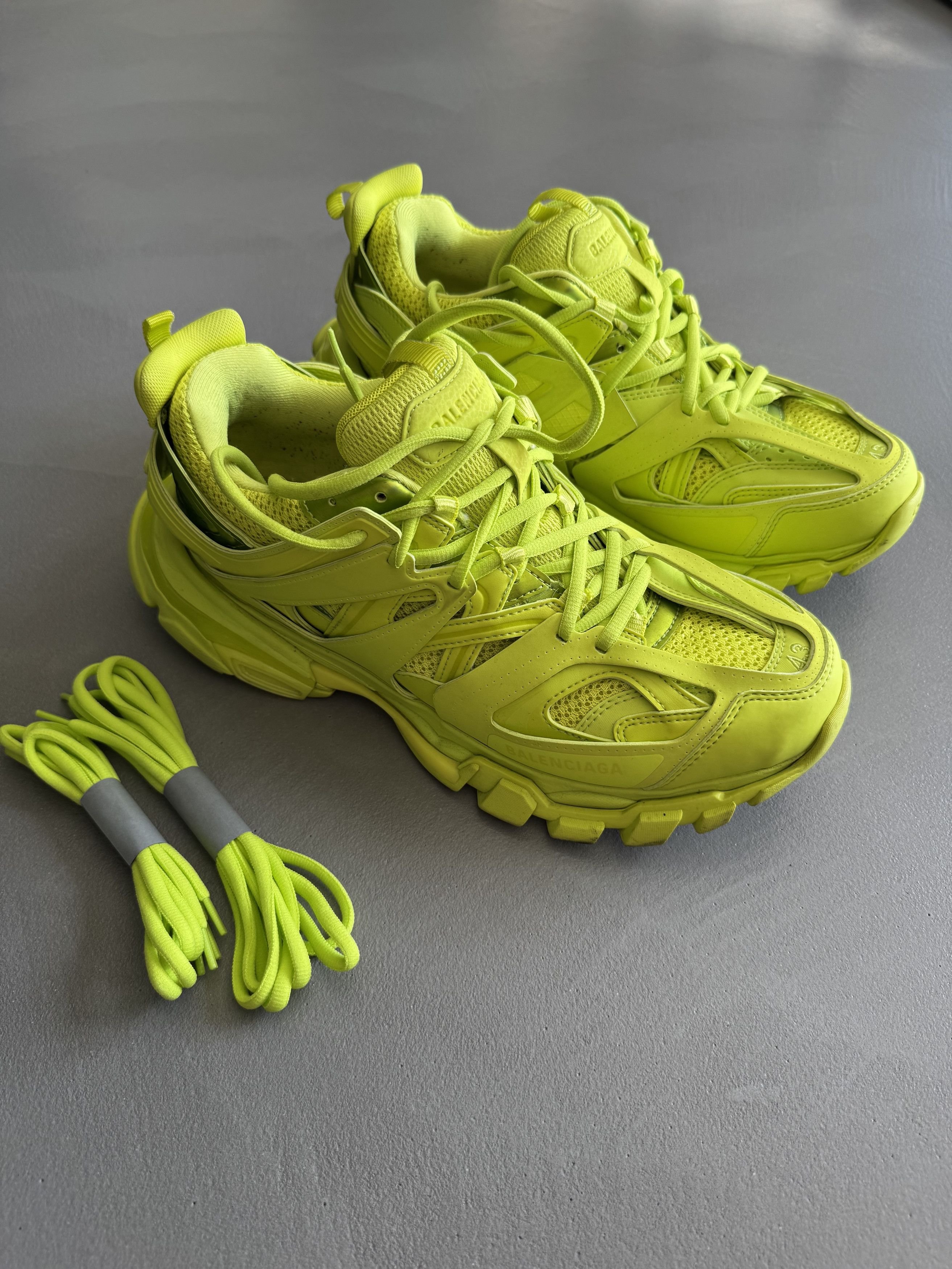 Balenciaga Balenciaga Track Neon Yellow Sneakers Fluorescent Size US 10 / EU 43 - 1 Thumbnail