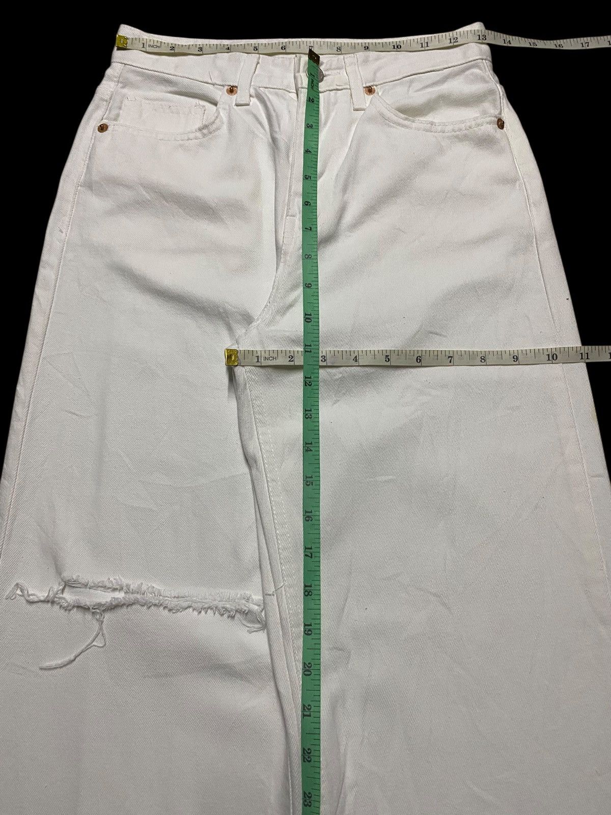 Japanese Brand Vintage Japanese Brand Royal Cheese Distressed Baggy Jeans Size US 26 / EU 42 - 12 Thumbnail
