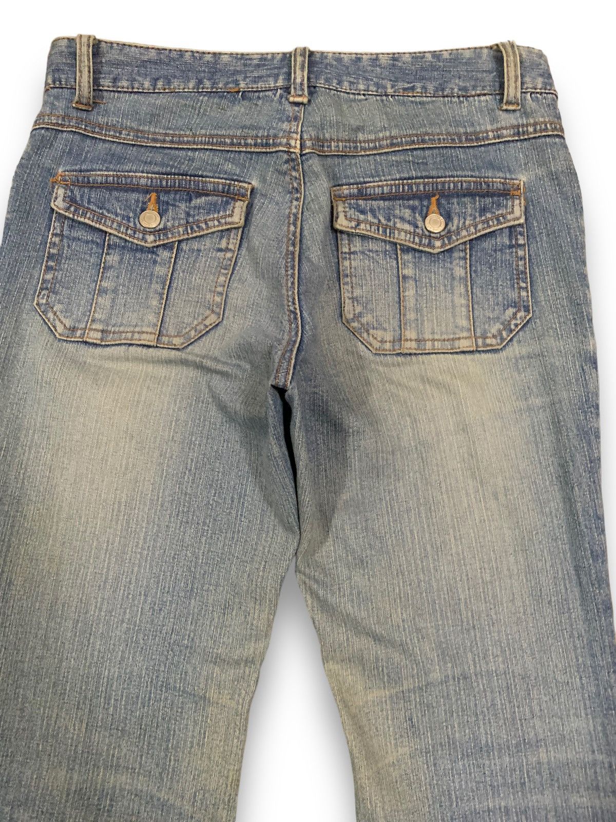 Hysteric Glamour Vintage Japanese Brand Mud Wash Low Rise Flare Bush Jeans Size US 29 - 12 Thumbnail