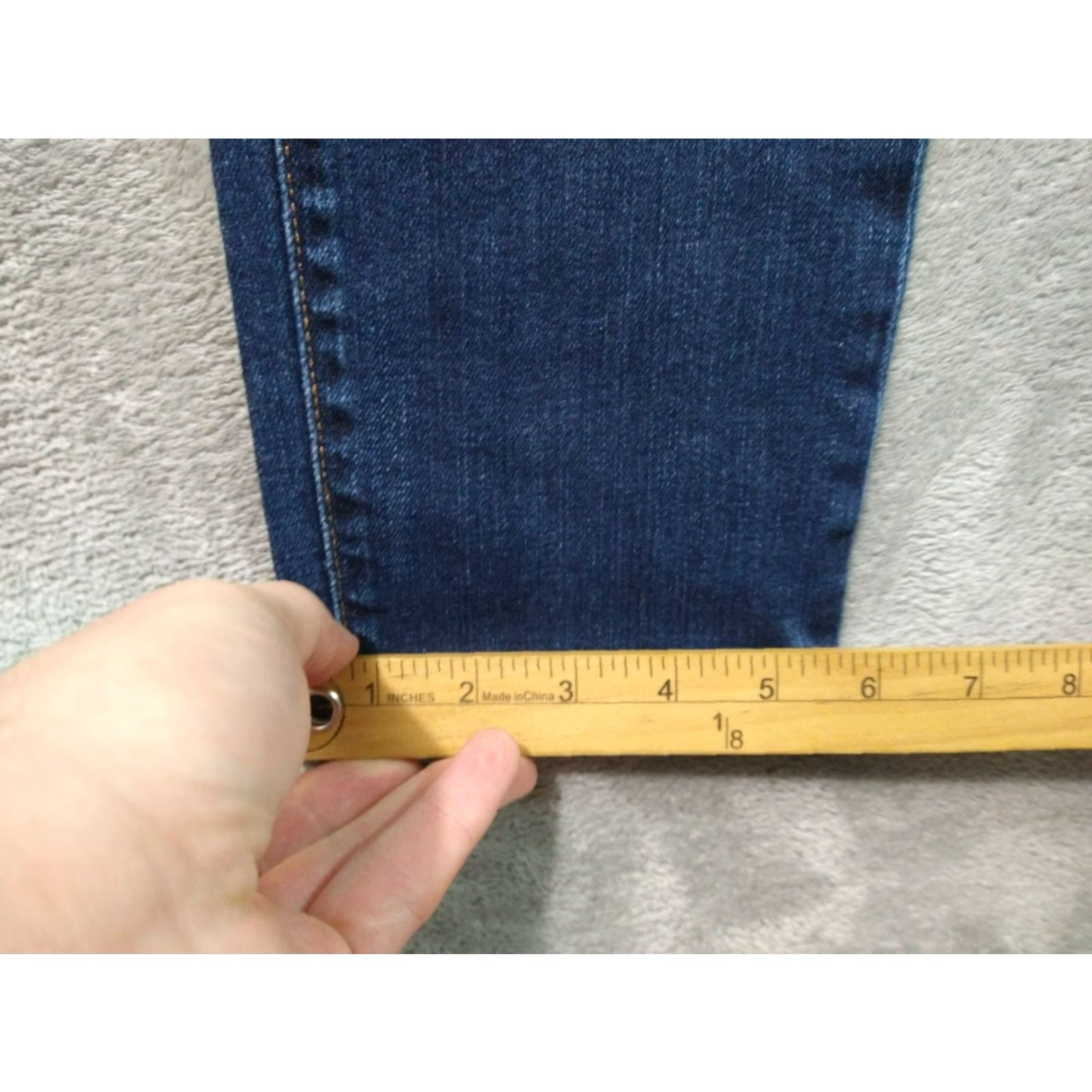 Denime Adriano Goldschmied Jeans Womens 28 Blue Denim The Stilt Cigarette Dark Wash AG Stilt Skinny 5-Pocket Design Size 28" / US 6 / IT 42 - 6 Thumbnail