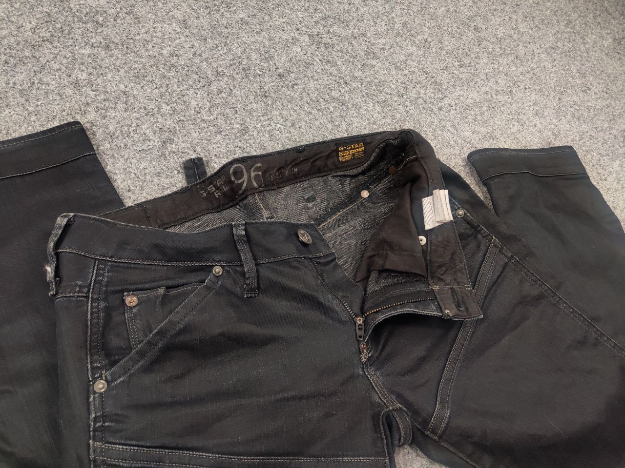 G-Star Vintage G-Star RAW 5620 Elwood Waxed Embro Jeans LGB Y2K Size US 29 - 12 Thumbnail