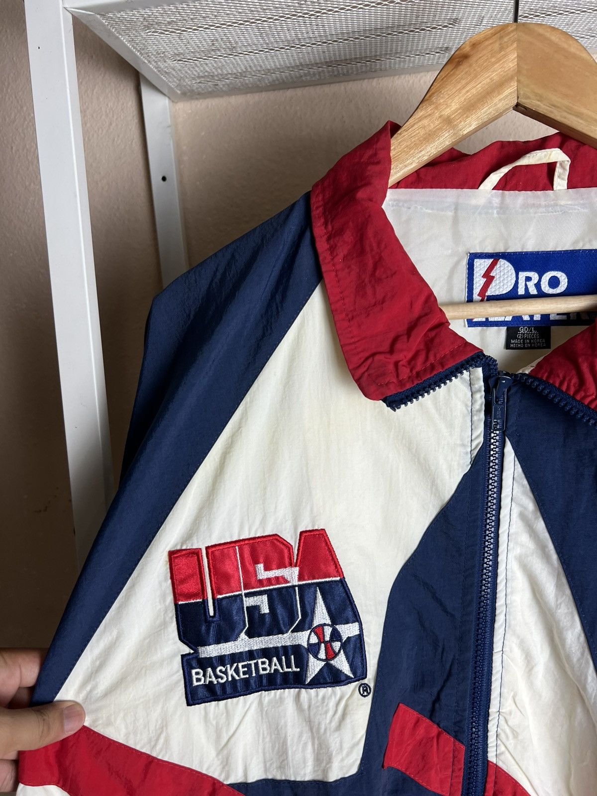Pro Player × Vintage Vintage Pro Player USA Basketball Baggy Light Jacket Size US XL / EU 56 / 4 - 3 Thumbnail