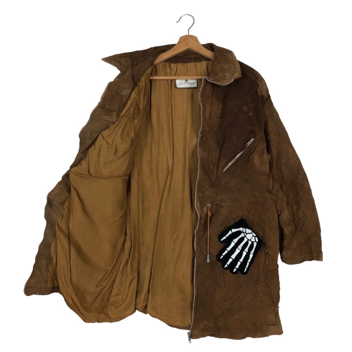 Genuine Leather VINTAGE GENUINE LEATHER JACKET COURREGES PARIS ISSEY MIYAKE Size US M / EU 48-50 / 2 - 9 Thumbnail