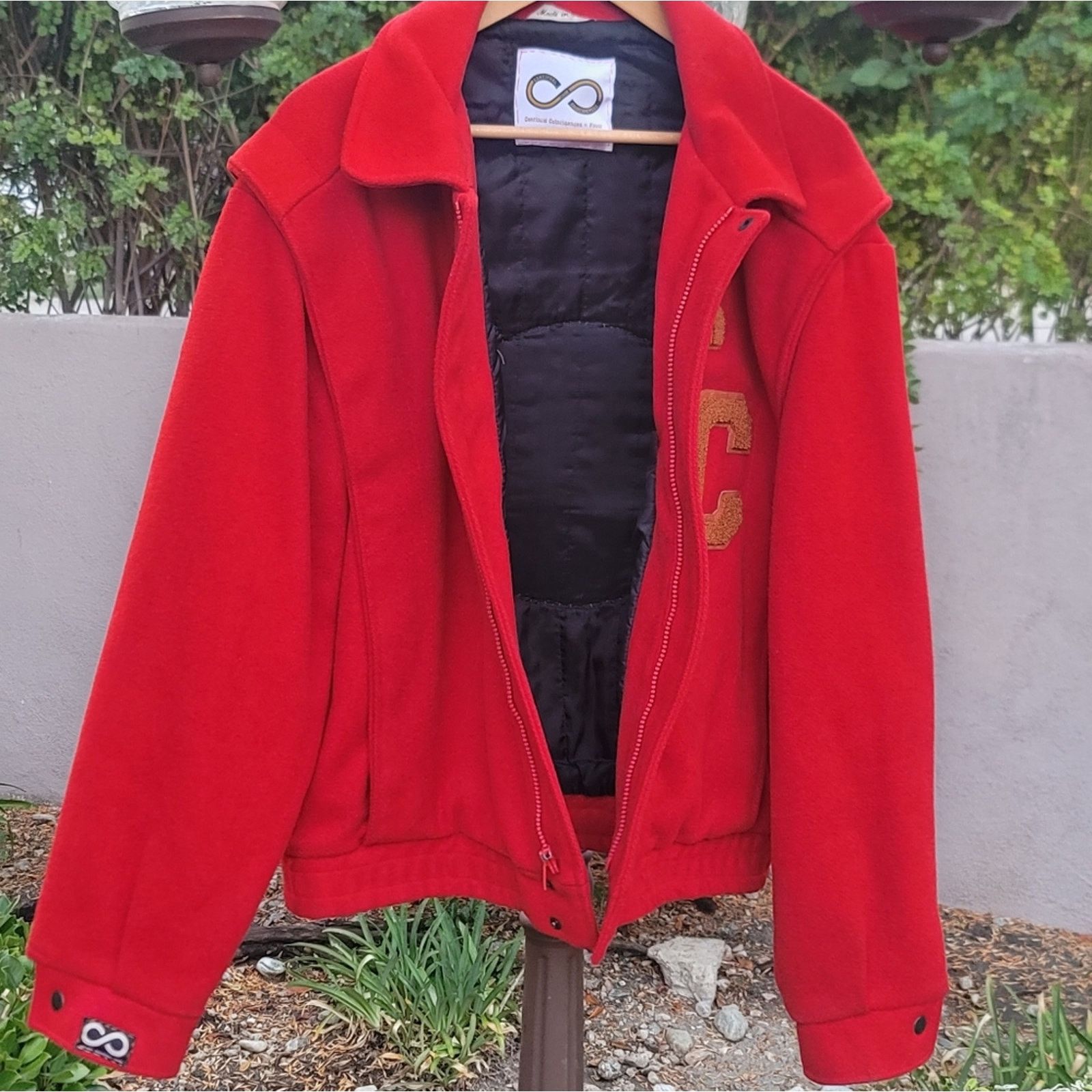 Designer Continual Coincidences Upcycled Vtg Wool Blend Bomber Jacket Size US XXL / EU 58 / 5 - 7 Thumbnail