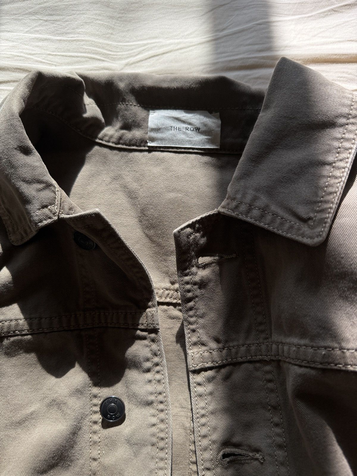 THE ROW Taupe Marcus Jacket