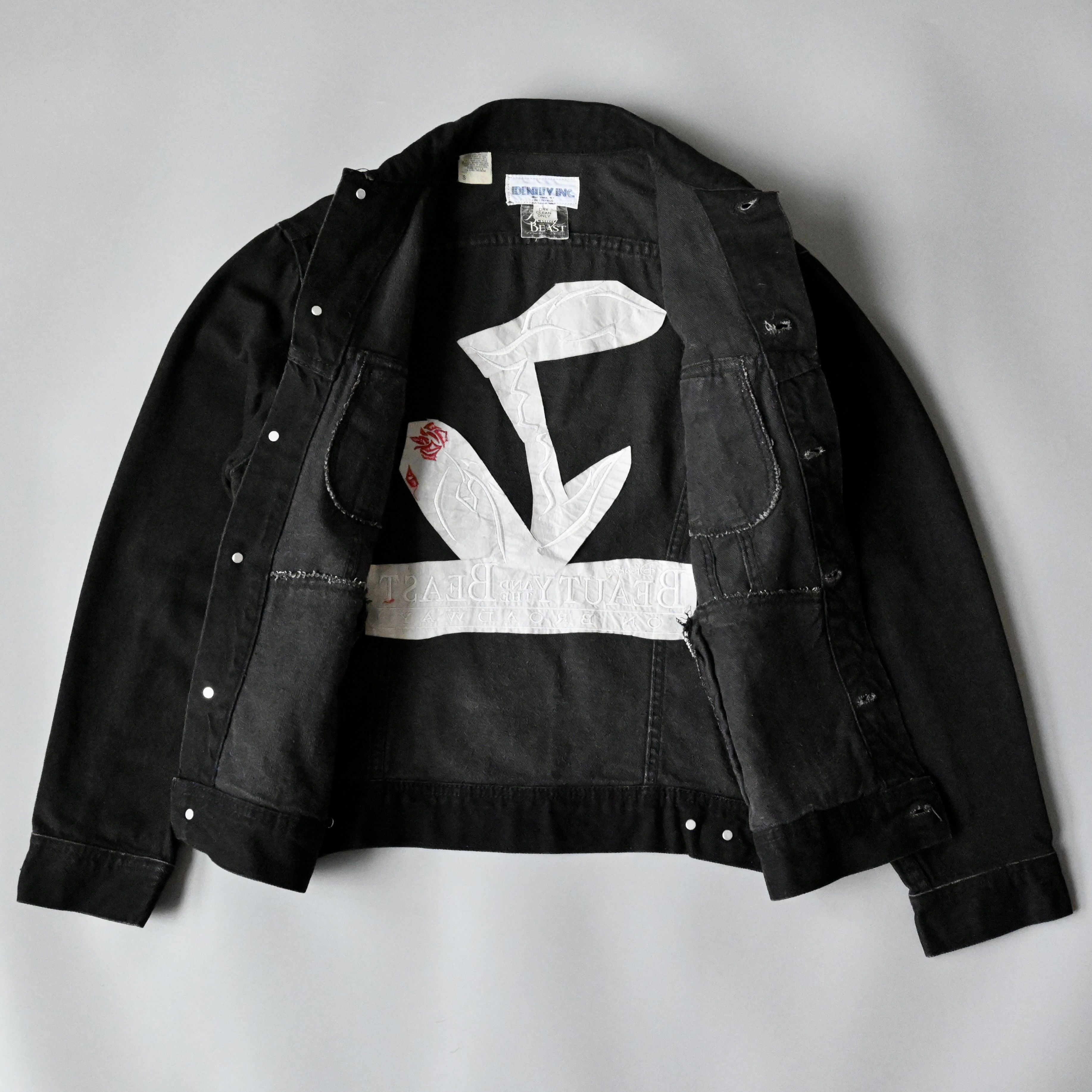 Disney Vtg Lee x Beauty and the Beast black denim trucker jacket Size US S / EU 44-46 / 1 - 6 Thumbnail