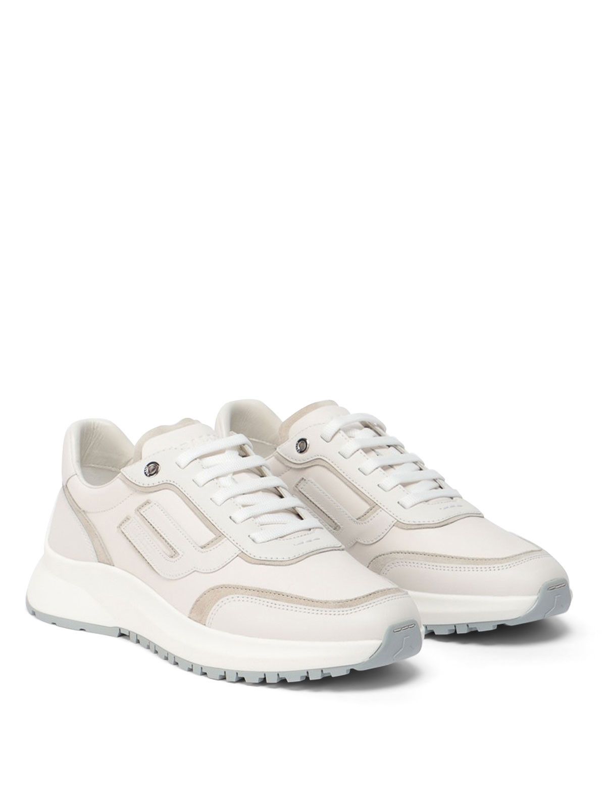 Bally o1y1224 Leather Low-Top Sneakers in White Size US 6.5 / EU 39-40 - 2 Thumbnail