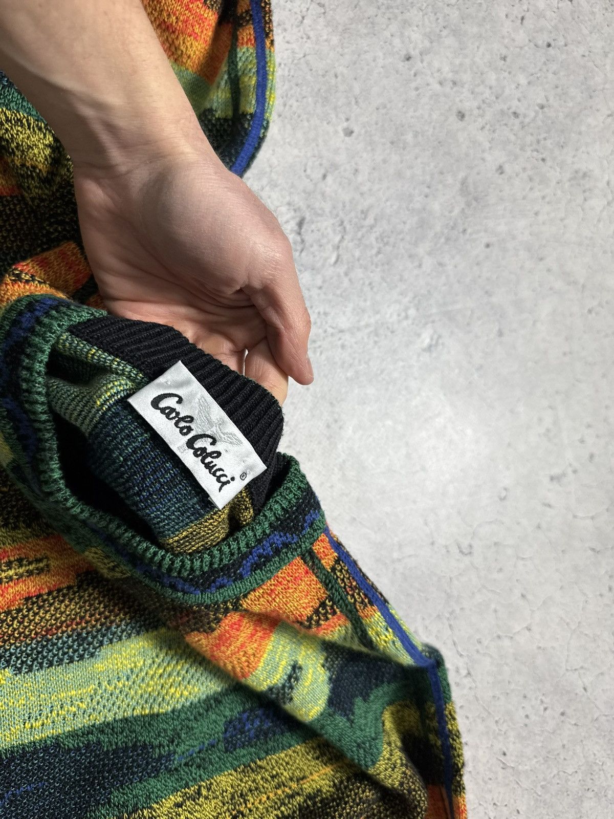 Carlo Colucci Carlo Colucci Coogi Monogram Sweater Size 54 Size US L / EU 52-54 / 3 - 6 Thumbnail