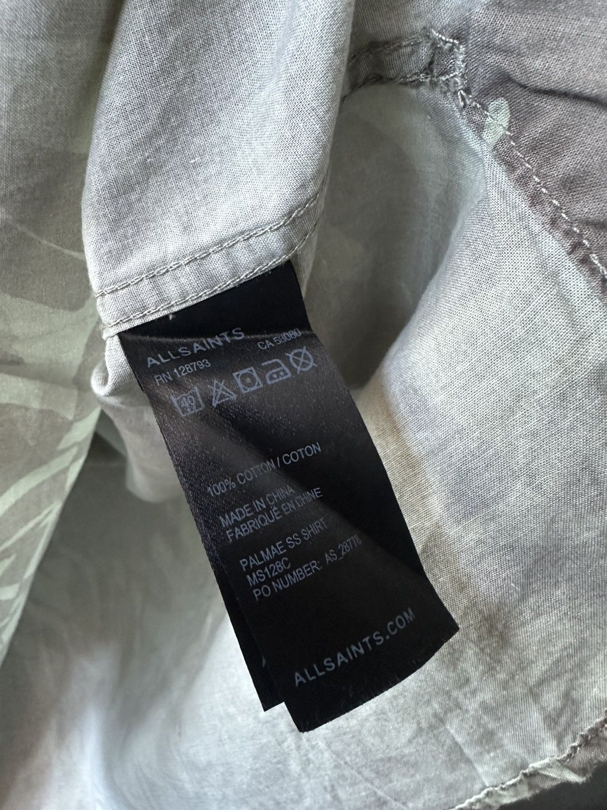 Allsaints Allsaints Palmae Printed Pullover Shirt Size M Size US M / EU 48-50 / 2 - 4 Thumbnail