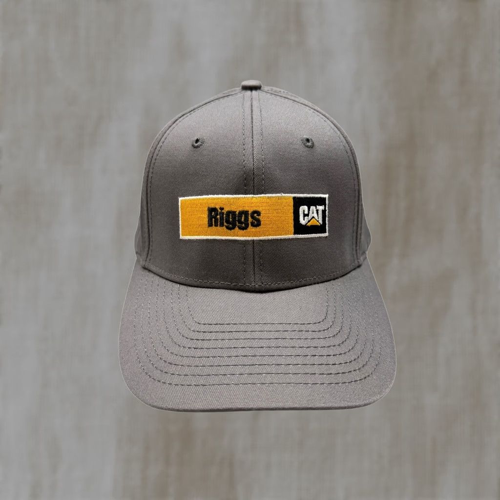 Caterpillar Caterpillar Hat Mens Grey Embroidered Patch Adjustable Workwear Cap OSFA Size ONE SIZE - 1 Thumbnail