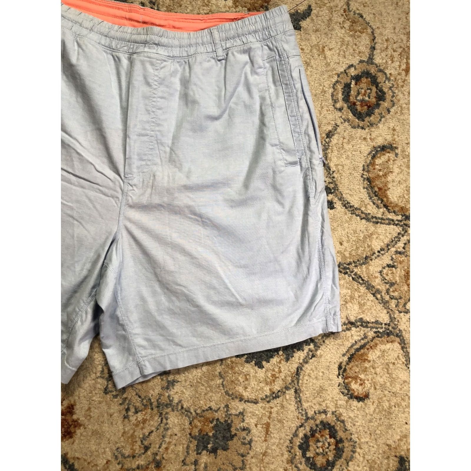 Vintage Birddogs Mens Shorts 2XL Blue Athletic Inseam 7 Elastic Waist Lined Pockets Stretch Lightweight Casual Summer Size US 39 - 5 Thumbnail