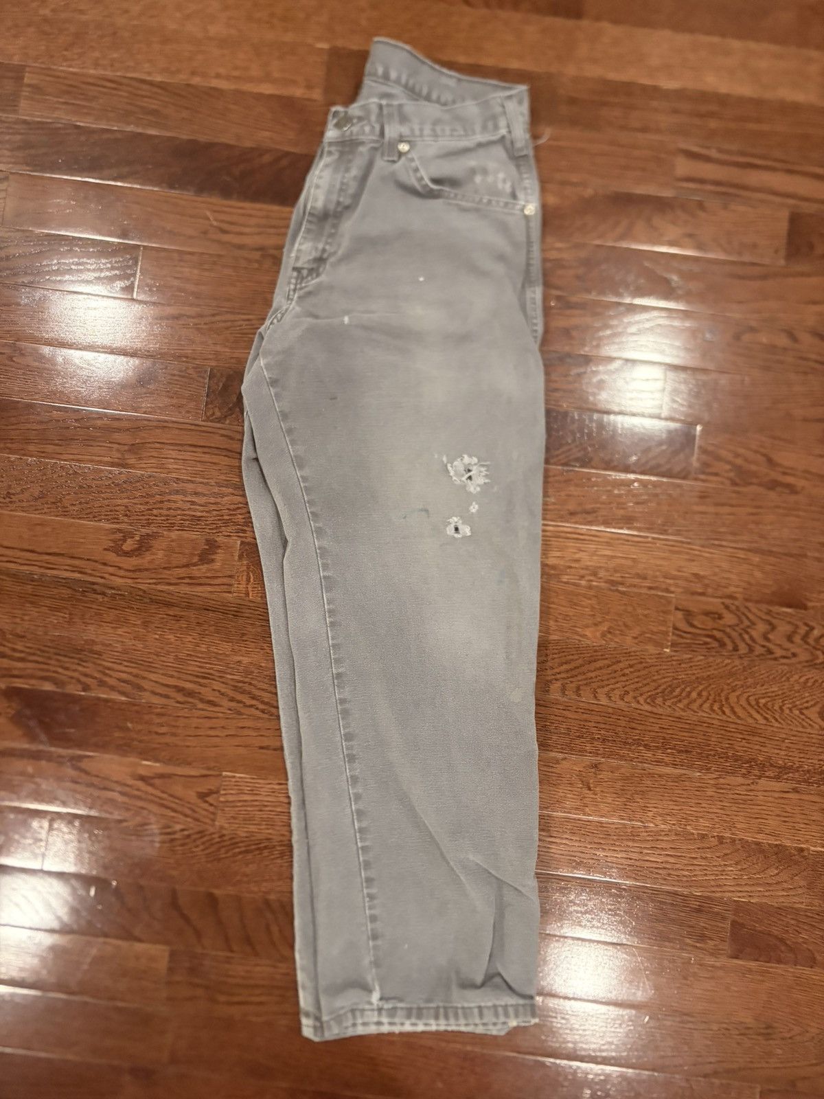 Dickies Distressed Dickies W328297 Men Gray Construction Work Pant Size US 32 / EU 48 - 3 Thumbnail