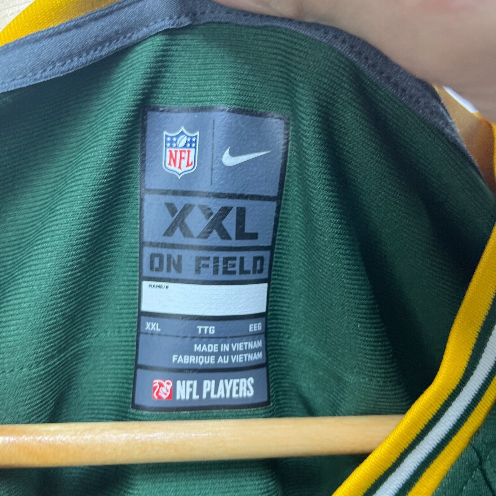 Nike × Vintage Vintage Nike Green Bay Packers No. 12 Aaron Rodgers NFL 2XL Size US XXL / EU 58 / 5 - 9 Thumbnail