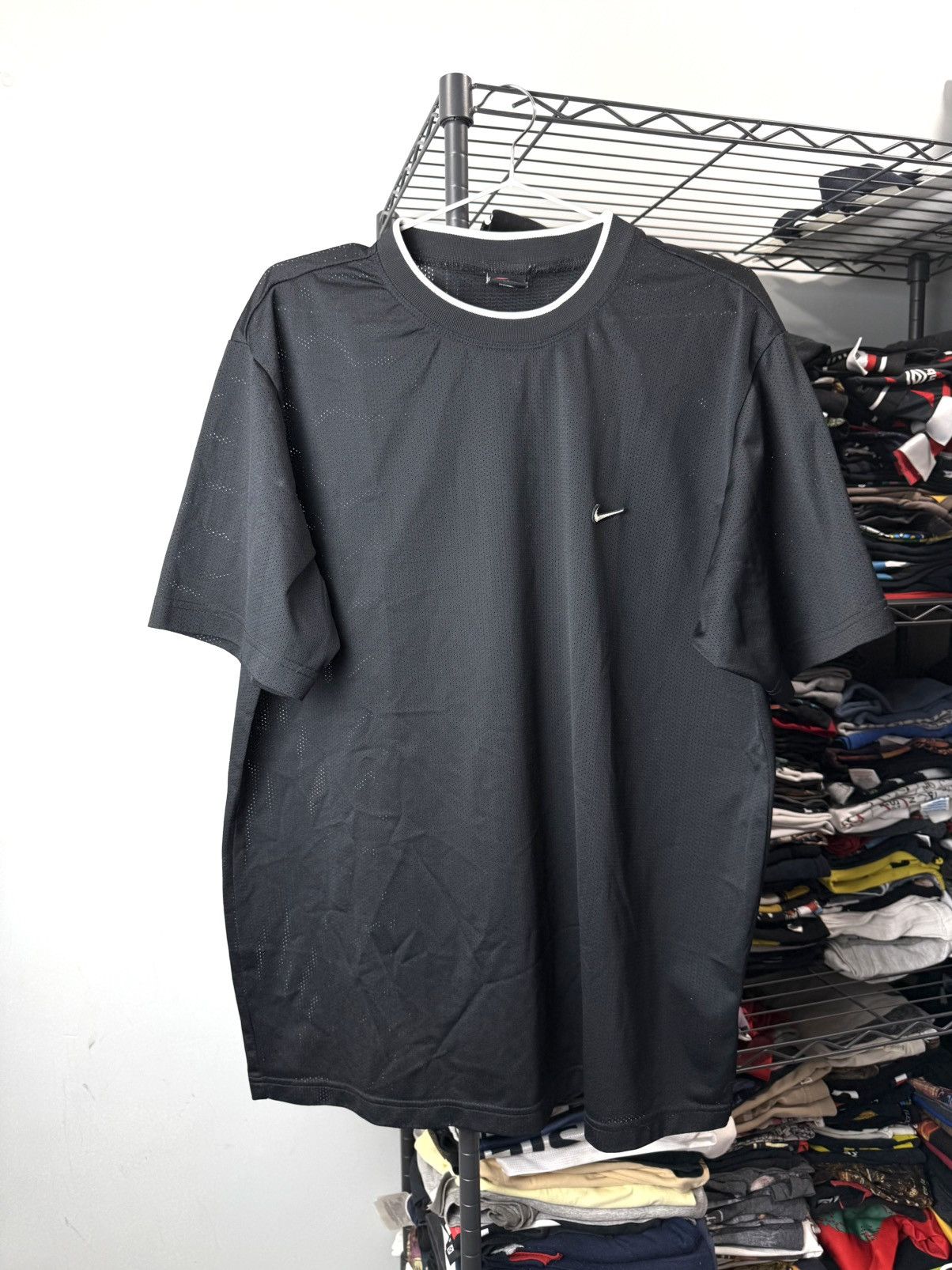 Nike Rare Vintage Nike Mesh T Shirt Mini Logo Archive Size US L / EU 52-54 / 3 - 1 Thumbnail