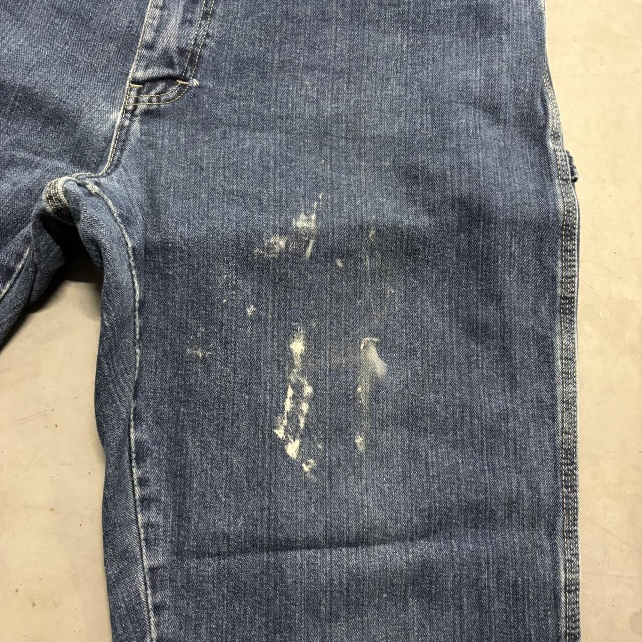 Dickies Crazy Vintage Y2K/2000s Baggy Wideleg Workwear Style Dickies Stained Carpenter Dark Wash Denim Jeans! Size US 40 / EU 56 - 6 Thumbnail