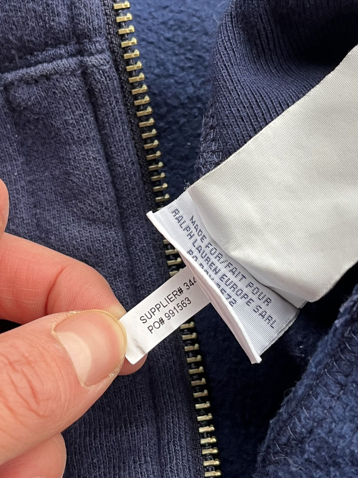 Polo Ralph Lauren × Vintage Vintage Polo Ralph Lauren Cotton Zip Up Faded Hoodie Blue Size US M / EU 48-50 / 2 - 10 Thumbnail