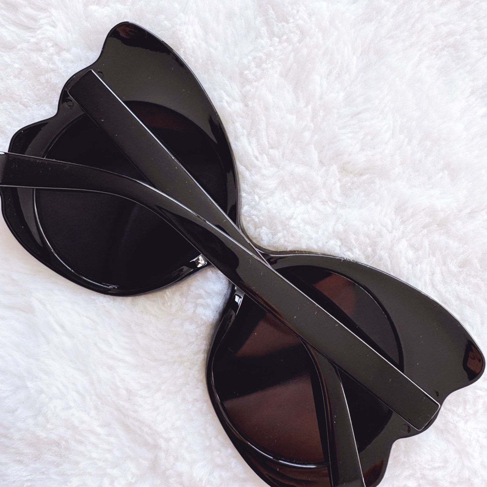 Other Eliza Black Butterfly-shaped Sunglasses Size ONE SIZE - 12 Thumbnail