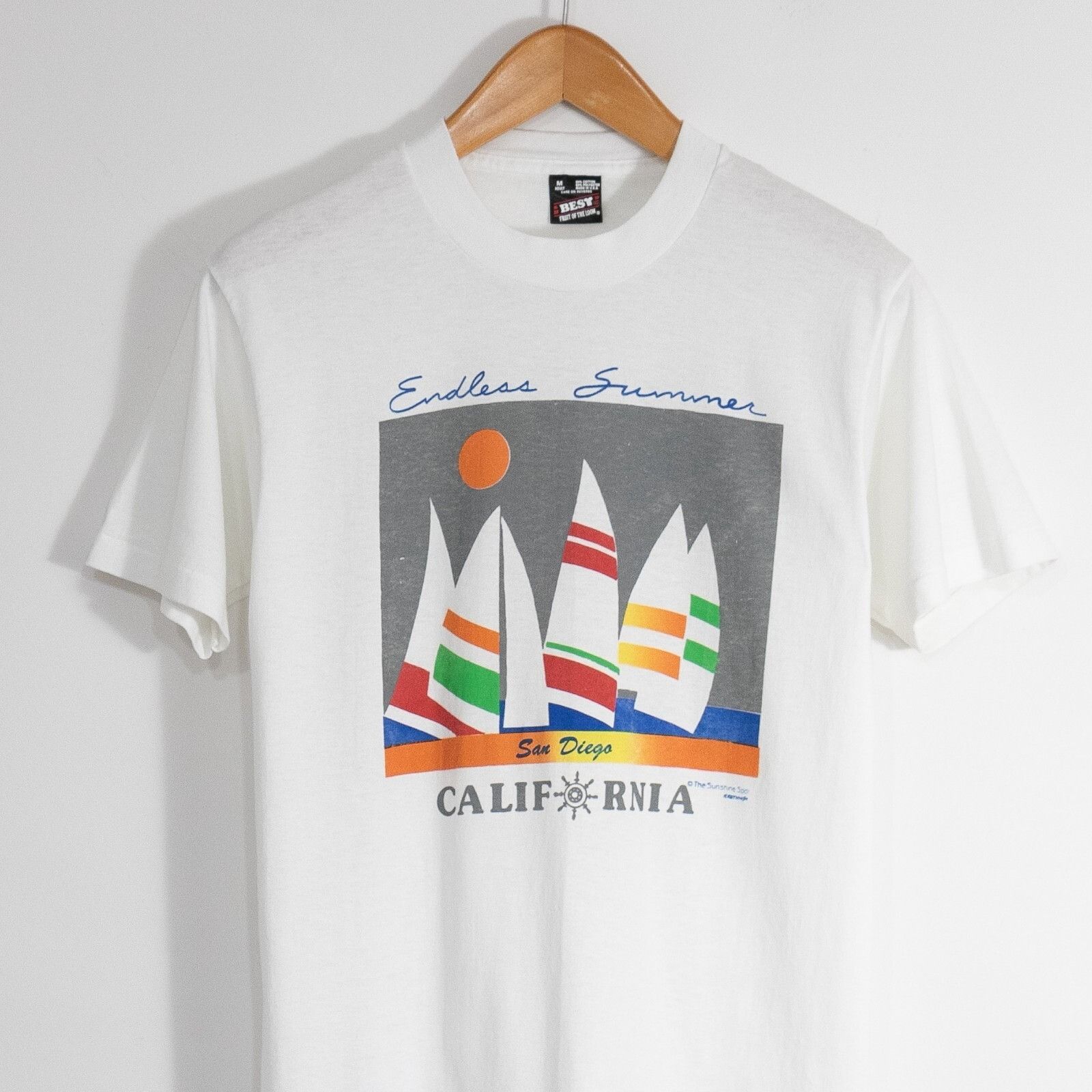 Vintage Vintage 90s Endless Summer California T Shirt M Sailing Art Size US M / EU 48-50 / 2 - 2 Thumbnail