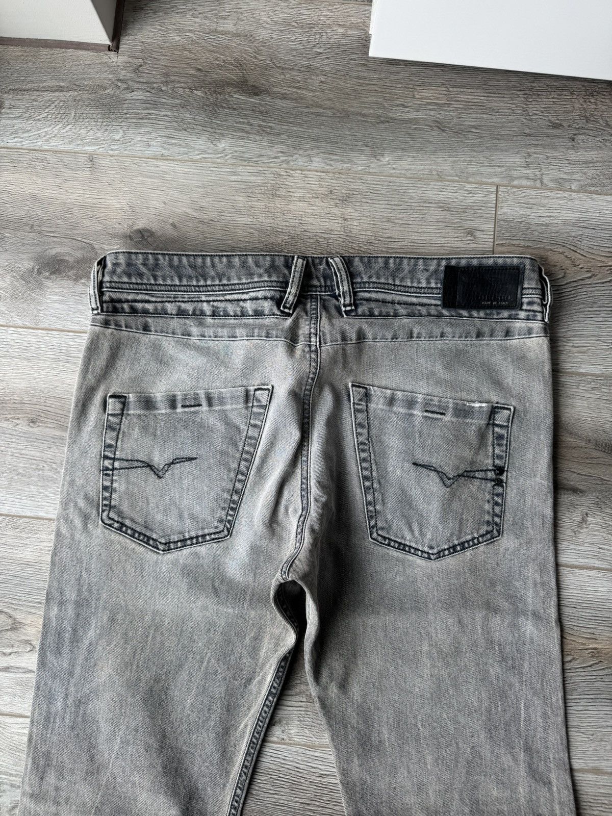 Diesel Diesel Belther Gray Mens Jeans Made in Italy Size US 34 / EU 50 - 2 Thumbnail