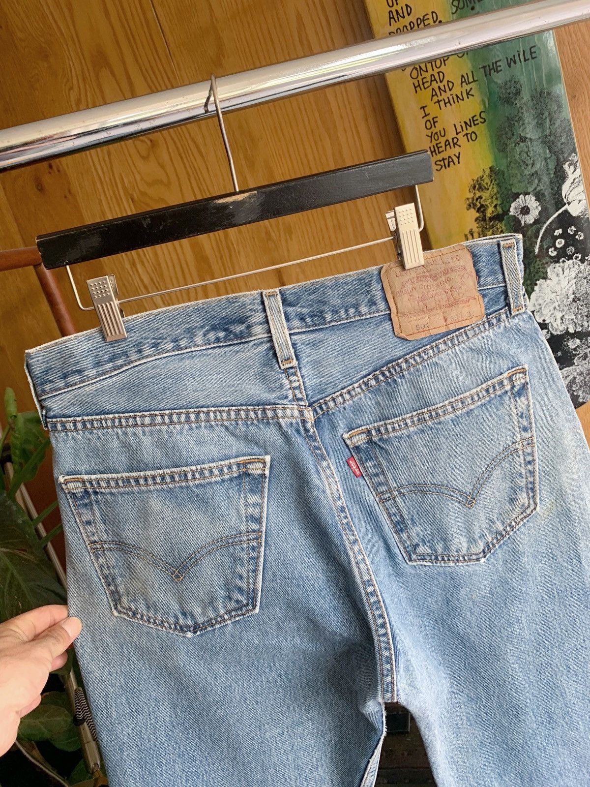 Levi's Vintage Levi’s 501 XX Sun Faded Distressed Denim Jeans ERD Size US 32 / EU 48 - 6 Thumbnail