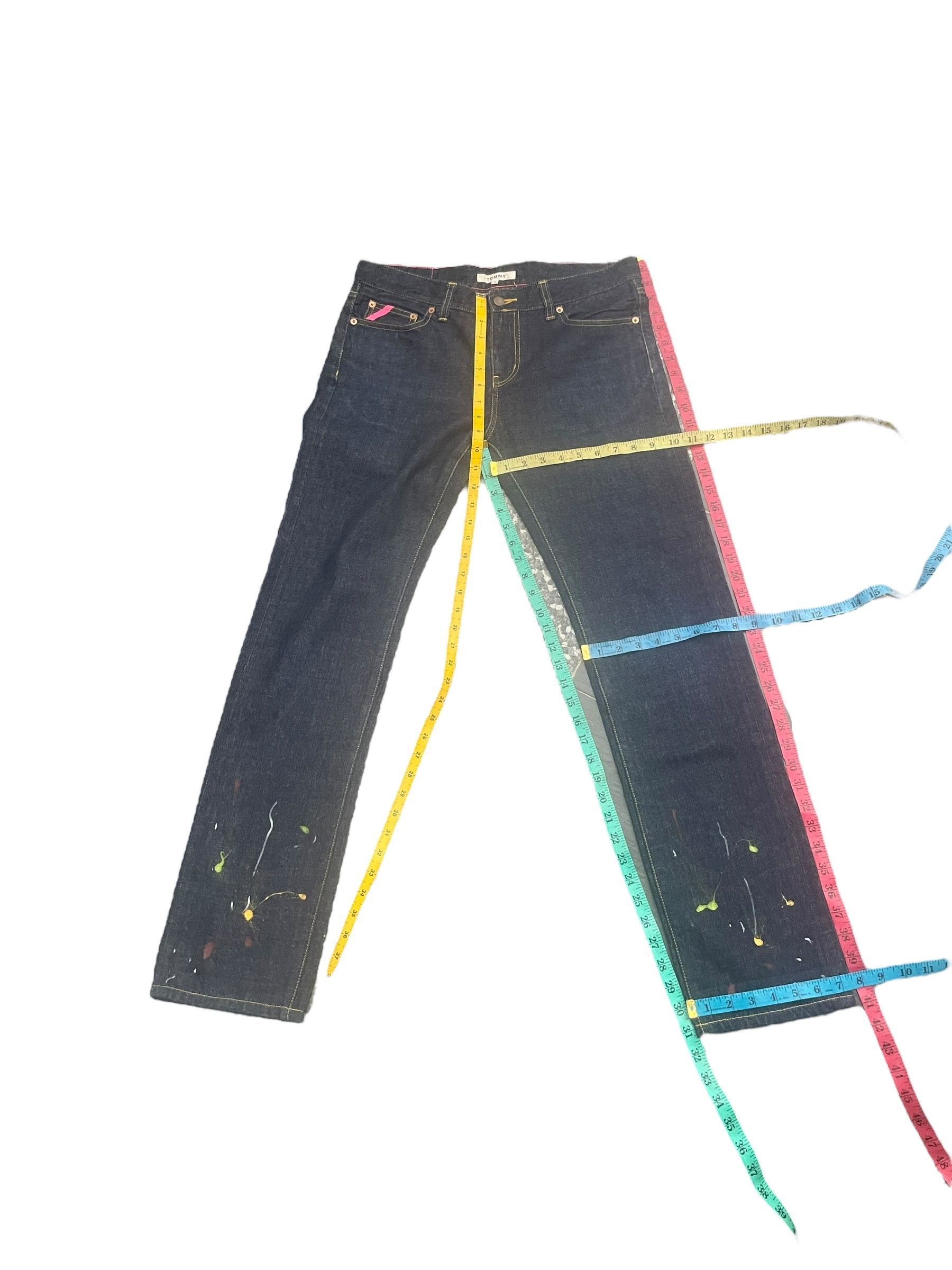 Designer Tommy Custom Painted Denim Size 33" - 19 Thumbnail