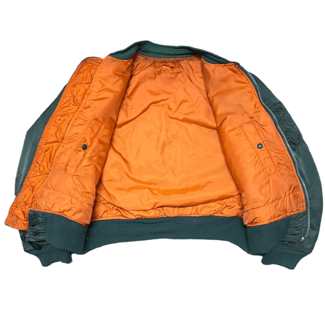 Alpha Industries Vintage Alpha Industries Flight Bomber Jacket Ma 1 Military Size US L / EU 52-54 / 3 - 11 Thumbnail