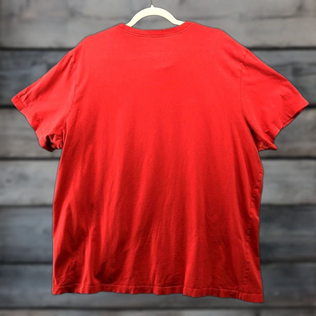 Nike VINTAGE Nike Just Do It Mens XXL Red Graphic T Shirt Tee Crewneck Short Sleeve Cotton Size US XXL / EU 58 / 5 - 1 Thumbnail