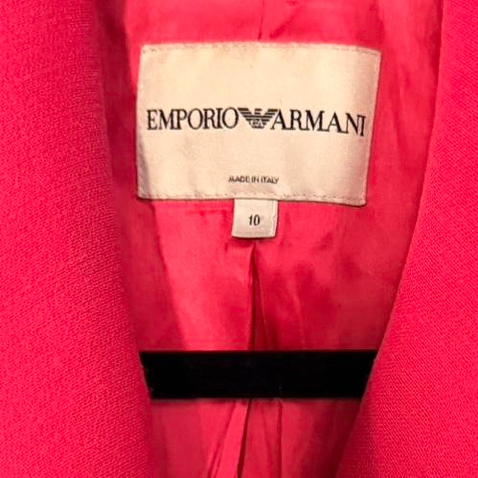 Emporio Armani Emporio Armani Hot Pink Fuchsia Double Breasted Knit Coat 10 Size L / US 10 / IT 46 - 3 Thumbnail