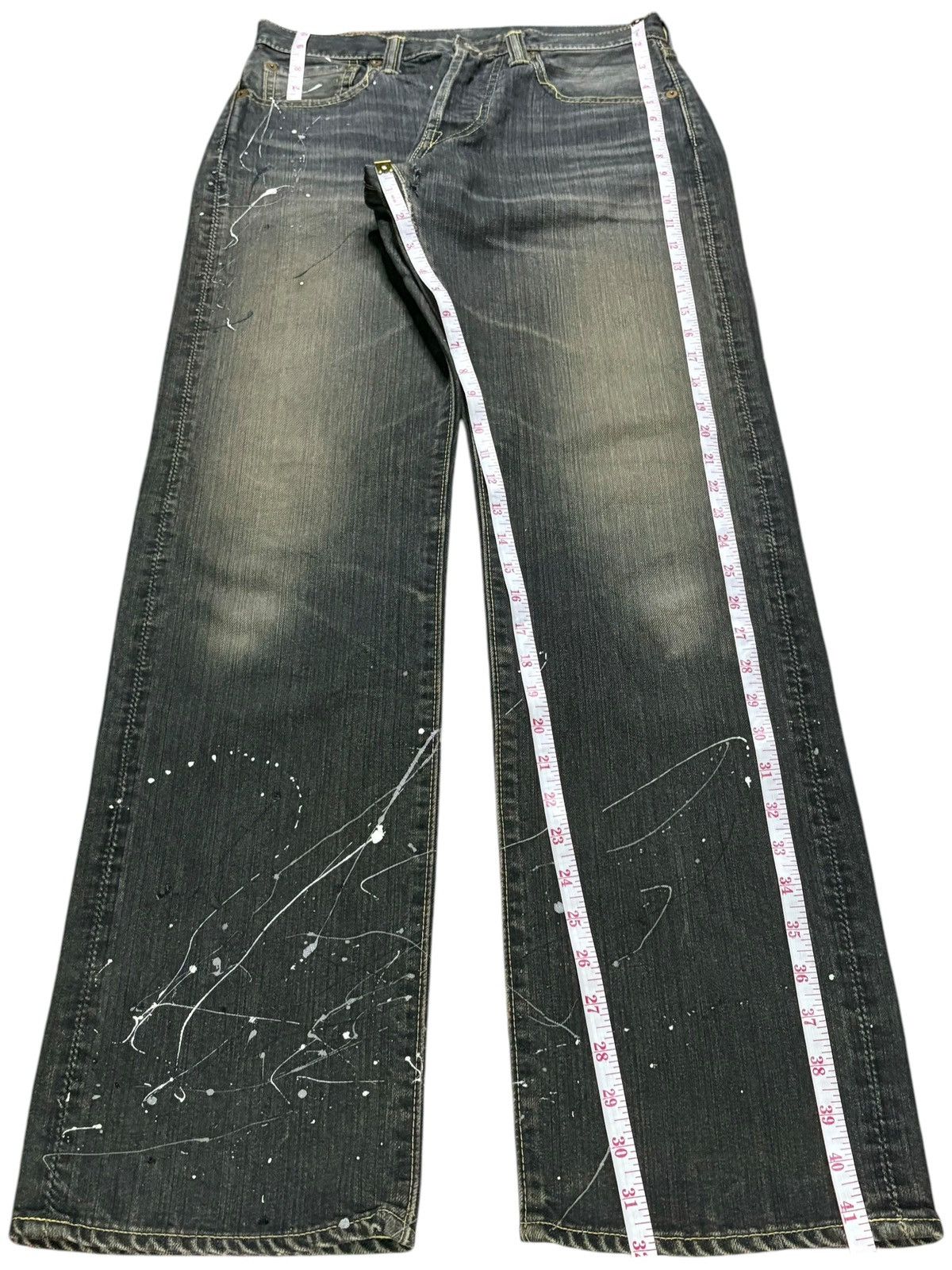 Eternal × Japanese Brand Vintage Japanese Eternal Mud Wash Painted Distressed Jeans Size US 28 / EU 44 - 13 Thumbnail