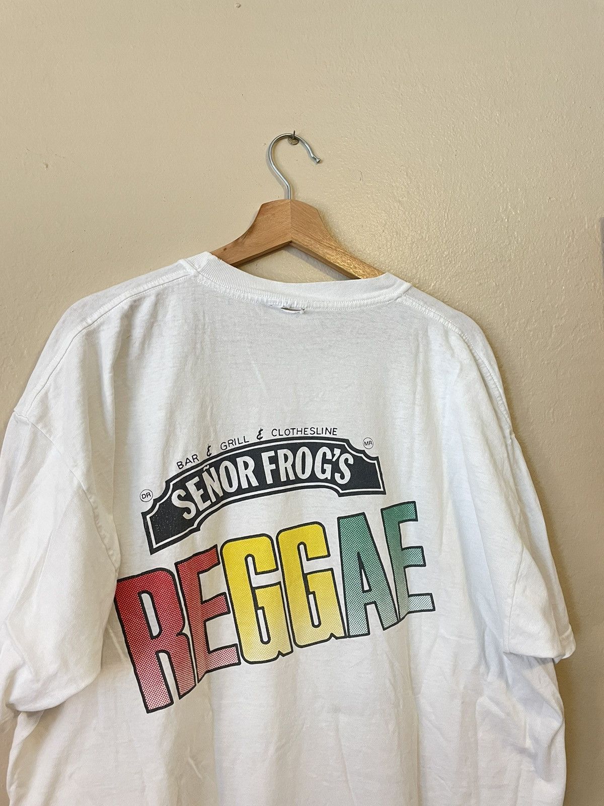 Vintage Vintage 90s Senior Frogs Bar Grill Mexico Reggae Shirt Size US XL / EU 56 / 4 - 2 Thumbnail