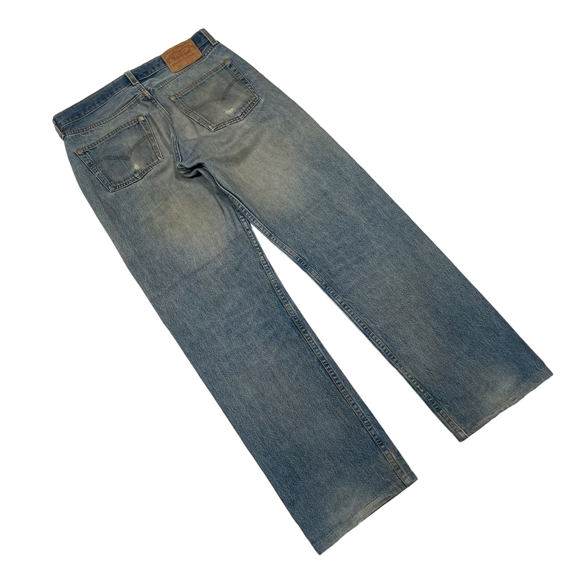Levi's × Levi's Vintage Clothing × Vintage Vintage 1990s Levi's 501 Light Washed Classic Denim Pants Size US 31 - 4 Thumbnail