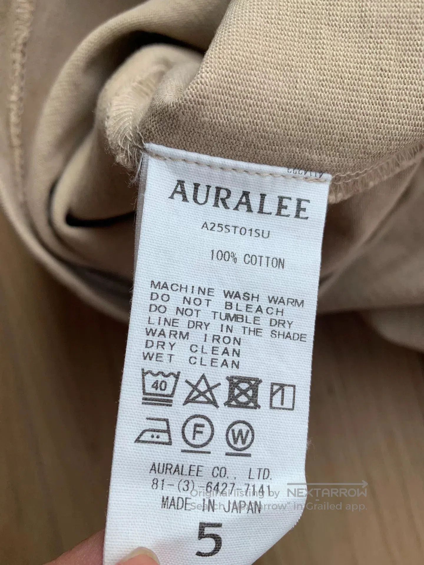 Auralee aura lee heavy weight pocket tee shirt. Size US XL / EU 56 / 4 - 6 Thumbnail