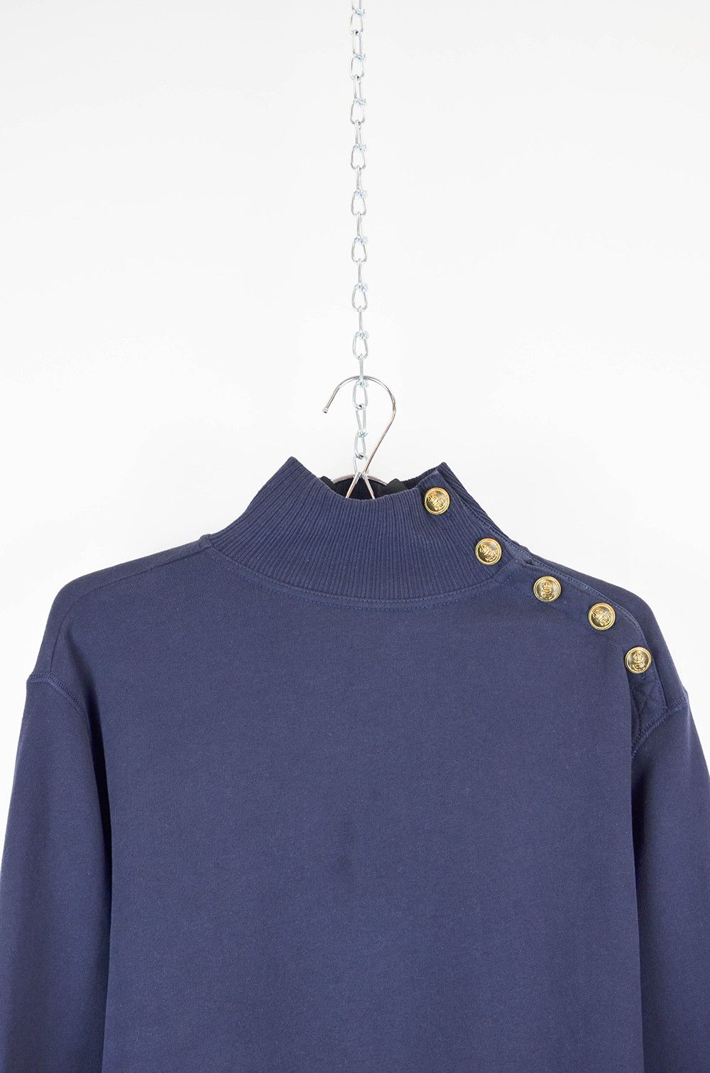 Polo Ralph Lauren Polo Ralph Lauren Navy Sweater Mock Neck – Size S Size S / US 4 / IT 40 - 4 Thumbnail