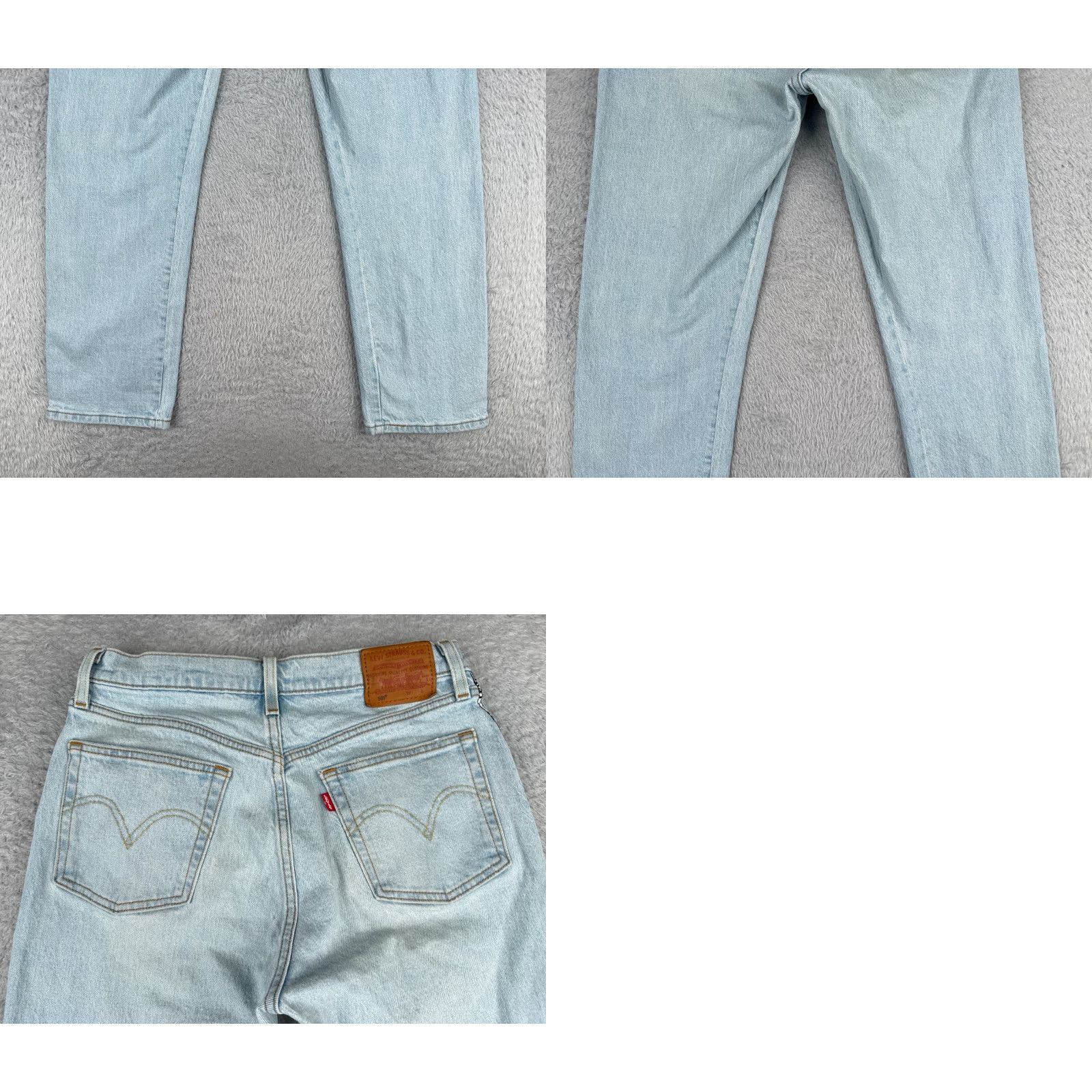Levi's VINTAGE Levis Premium Jeans Women 32 Blue Denim Big E 720 Super Skinny Taper 32x30 Size 24" / US 00 / IT 34 - 10 Thumbnail